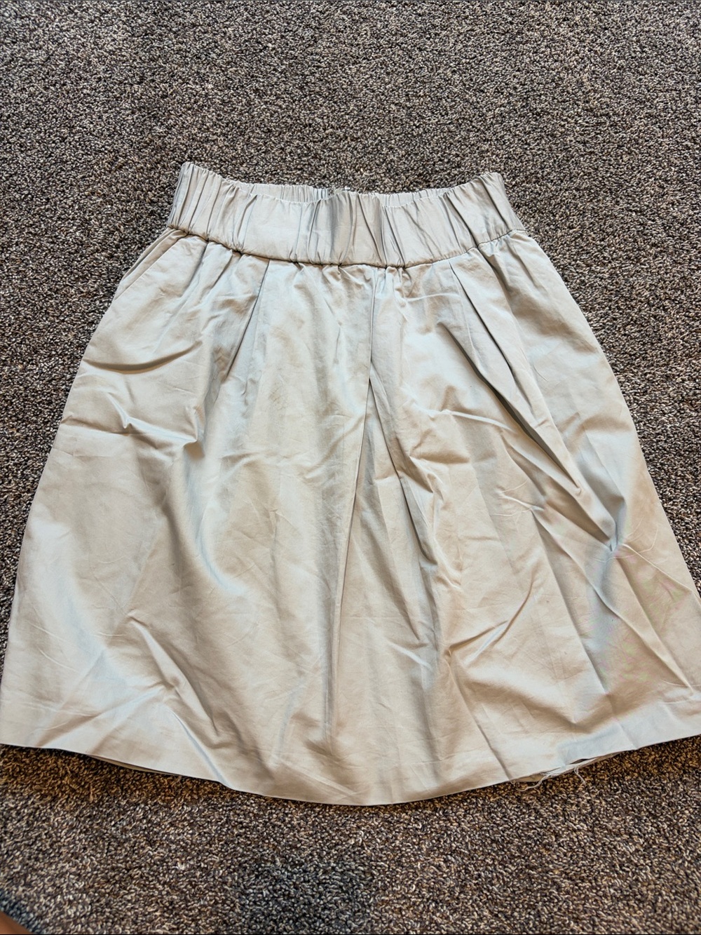 Gray Elastic Waisted Skirt by Banana Republic
